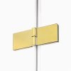 NEW TRENDY Kabina prysznicowa pięciokątna 100x80 Avexa Gold Shine EXK-3847